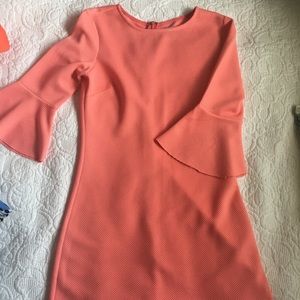 Pink bell sleeve She and Sky dress